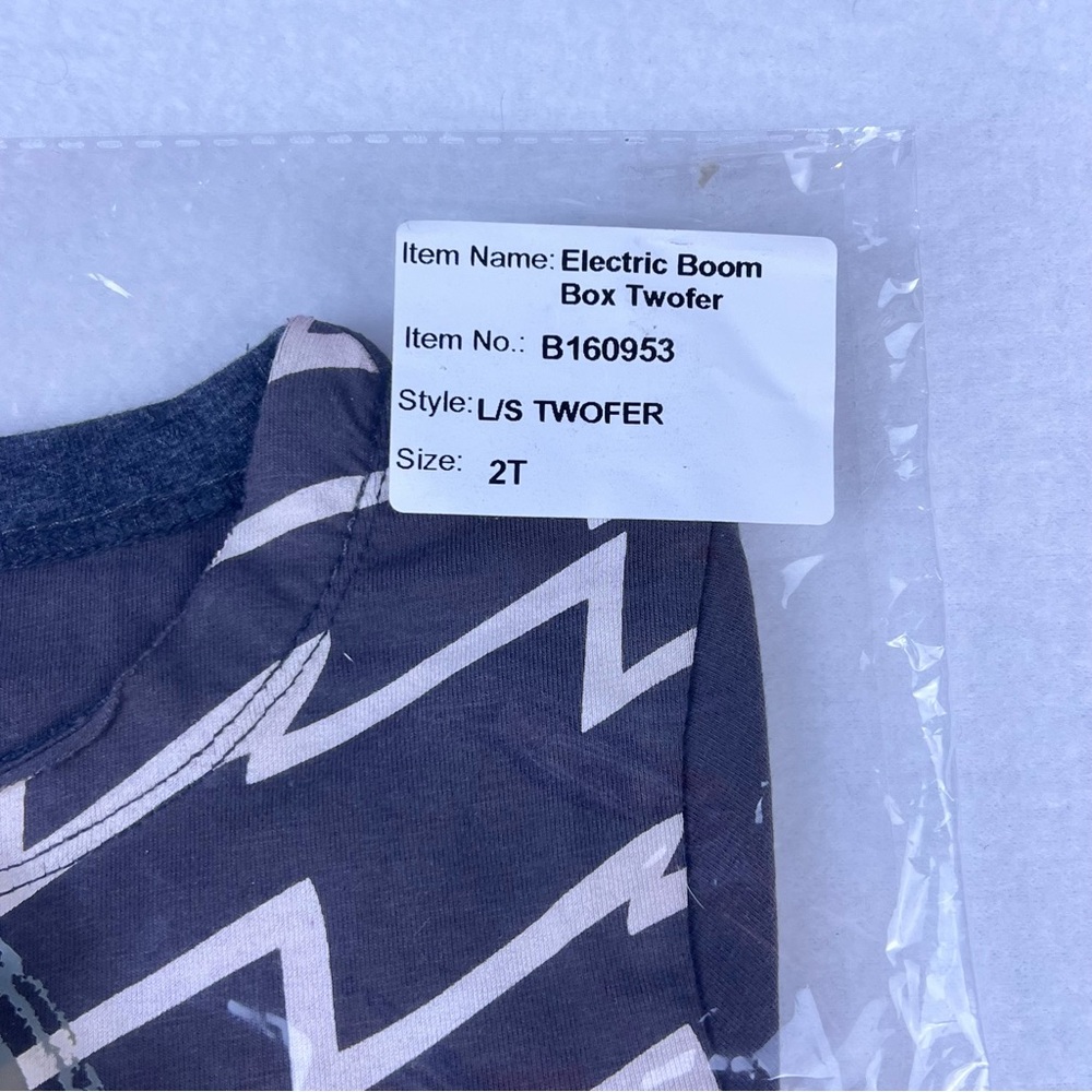 NWT Mini Shatsu Electric Boom Box Twofer Shirt Long sleeve Toddler Boy 2T - Picture 8 of 11
